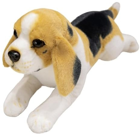 KUKUShining Welpe Plüsch, Niedliche, Realistische Cartoon Stofftierpuppe Weiches Beagle Hunde Plüschtier for Sofa Sofa