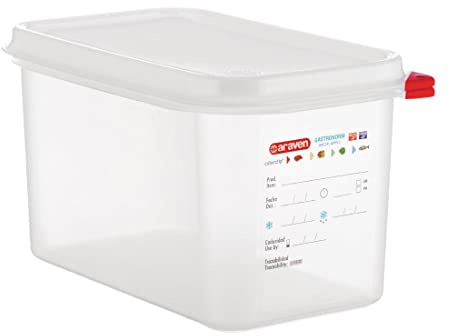 Araven T985 Food Container, Microwave and Dish Washer Use (Pack of 4)