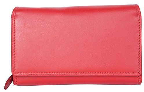 Red Luxury Genuine Leather Wallet Hmt with Fabric Lining