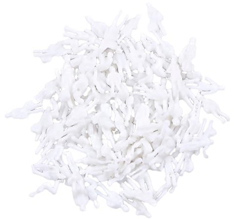 ZJIA 1:300 Scale White Unpainted Model Figure Train Passenger DIY Paint (Pack of 100)