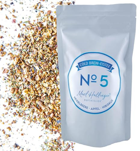Hallingers Loser Cold Brew Früchtetee Eistee, kalt oder warm aufgießbar mit Heidelbeere, Apfel & Hibiskus - Made in Germany