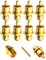 VIBORG Audio 100 x Noise Stopper vergoldet Kupfer Kappe Staub Displayschutzfolie RCA PLUG Kappen