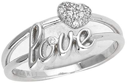 ESPRIT Damen-Ring JW52882 Messing rhodiniert Zirkonia transparent Gr. 54 (17.2)-ESRG02773A170