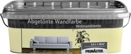 Primaster Wandfarbe Wohnambiente 2,5L Aprikose Matt Innenfarbe Deckenfarbe