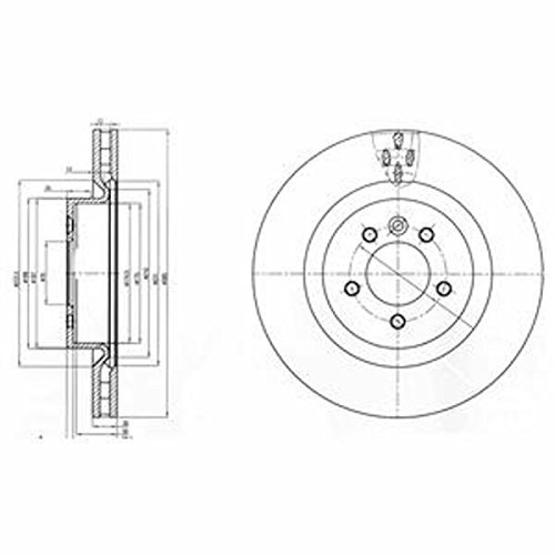 Bremsscheibe - Delphi BG9007C