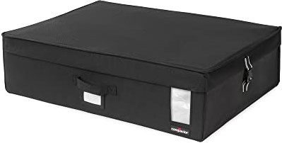 Compactor RAN8643 platzsparende, feste Vakuum-Aufbewahrungsbox, Größe XL, 180 l, Schwarz, Infinity