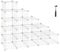 SONGMICS Shoe Rack, Modular DIY Storage Unit Metal Wire Grid, Interlocking Shoe Organiser for Closet Hallway Bedroom, Includes Rubber Mallet and Anti-Tipping Straps, White LPI44WS