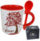 My Custom Style Tazza Rossa+cucchiaino#FestaMamma Albero#325ml