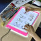 XIAOSTAR A4 Leuchttisch Led Licht Pad Copy Board Lichtplatten,mit einstellbarer Helligkeit,für Künstler, Animationszeichnen, Skizzieren, Animation, Röntgenbetrachtung (Rosa)