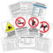 Pack 10 cartelli START-UP adesivi obblighi per locali, bar e ristoranti - regole sicurezza per locali 13,5 x 20 cm - Kamiustore