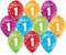 Set 10 Luftballons 1. Geburtstag Made in EU bunte Ballons 1 Luftballon 1. Geburtstag Junge Mädchen Ballons Zahl 1