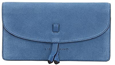 Liebeskind Berlin Damen Fab Suede Slam Geldb RSE, Retro Denim, Large (HxBxT 7.5cm x18.5cm x2.5cm) EU