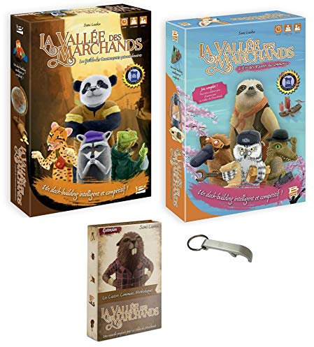 Lot Vallée des Marchands : La Guilde des Commerçants Extraordinaires + L'Ere des Maitres du Commerce + Les Castors Communs Méthodiques + 1 Décapsuleur Blumie