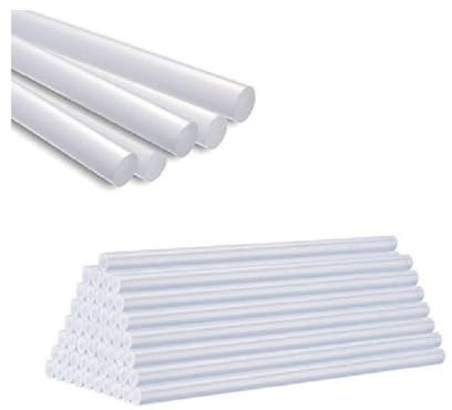 OISE ART STORE Trade Shop - Bastoncini Colla A Caldo 20 Pz Bianco Pistola Incollatrice Stick 175x11 Mm 92298