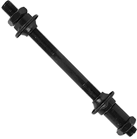 Alomejor Fahrradnabenwelle, Stahlhohlnabenwelle Vorder- und Hinterachse 108mm, 145mm für Mountainbike(Hinterachse)