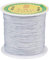 Craftdady 150yards 0.5mm Nylon Cord Braided Beading Thread Chinese Knotting Macrame Rope Cord String for DIY Bracelet Necklace Jewelry Making, Light Grey