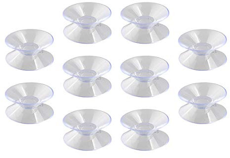 Homoyoyo 10st 30- Mm- Saugpads Klarer PVC-kunststoffsauger Doppelseitiger Klebehaken Sauger Pads Für Saugnäpfe Aquarium Saugnäpfe Für Glastische Saugnapf Doppelseitiges Klebeband Mit Haken
