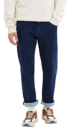 TOM TAILOR Herren Josh Regular Slim Jeans 1034115, 10114 - Clean Dark Stone Blue Denim, 34W / 34L