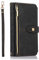 ZCDAYE Wallet Case for iPhone SE 2022/2020/iPhone 7/iPhone 8, Premium Zipper (with Wristlet) Flip Leather Phone Case for iPhone SE 2022/2020/iPhone 7/iPhone 8 - Black