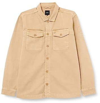 Kaporal - Chemise en Jean Beige Homme - Ekins - M - Marron