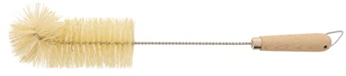 HOFMEISTER® Flaschenbürste 40 cm mit Fibre-Besatz und Buchenholz-Griff – Reinigungsbürste für Enge Öffnungen, gründlich und plastikfrei, Naturprodukt aus der EU (1 Stück)