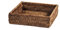 H&H Cestino Quadrato In Rattan Naturale Marrone, 21,5x6 Cm, Fatta A Mano, Perfetto Come Portapane, Porta Condimenti, Ideale Per Casa, Ristoranti e Settore HORECA