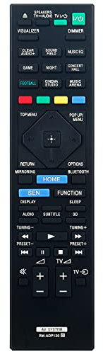 RM-ADP120 Replace Remote Control Work for Sony BDV-N9200W BDV-N7200W BDV-N5200W BDVN9200W BDVN7200W BDVN5200W 5.1 Channel Home Theater System Blu-ray DVD Player