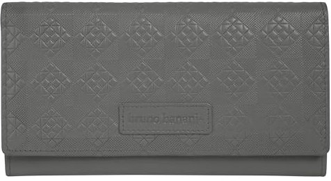 bruno banani große Geldbörse im Querformat Echt Leder Damen | Doppelter Druckknopf, 13 Kartenfächer, Leichtes Rindleder | 022054
