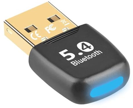 SHUBEIEUMI USB Bluetooth 5.4 Adaptador Bluetooth para PC, PC Dongle Bluetooth Adapter USB, para PC Windows 7/8.1/10/11, para Computadora Portátil Impresora Auricular Ratón