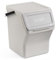 TATAY Cubo de Basura Reciclaje Easy Waste 20L | Diseño Modular y Apilable | Tapa con Sistema Click | Asa de Transporte Integrada | Hecho con Material Reciclado | 35x27x36 cm - Blanco