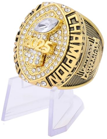 guancrown 2025 Fantasy Football Championship Ring Award Preis Trophäe Sportsieger FFL Champion Ring