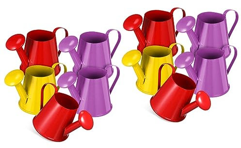 LALADEFIEE 10 Piezas Mini regadera niño regadera hervidor de Agua para jardín Juguetes educativos decoración Jardin Juguetes niños bonsái regadera Lata de Agua para Plantas Jarra de riego