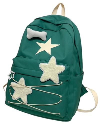 Stylish School Bag Nylon Laptop Backpack Comfortable Daypack Travel Rucksack for High School and Middle School Students