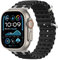 Astorgos Correas Ocean Compatible con Apple Watch Ultra2/Ultra 49mm,S10 46mm,9/8/7 45mm,SE2/SE/6/5/4 44mm,3/2/1 42mm,Correa de Reloj Deportiva con Conector Metálico para Hombre Mujer, Plata/Negro
