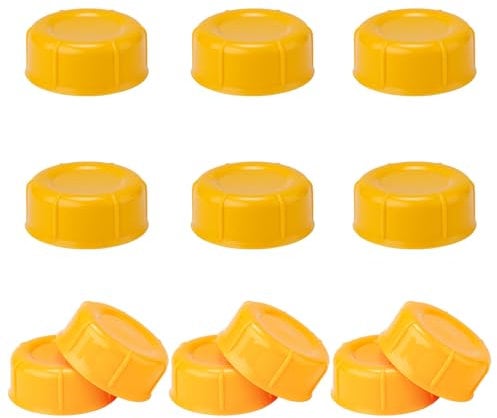 12pcs Narrow Baby Bottle Caps for Dr Brown, BPA-Free Travel Bottle Caps Leakproof Baby Bottle Storage Lids with Sealing Gasket Replacement Parts for Medela Ameda (Orange)