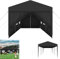 Froadp Pavillon 3x9 m, Wasserdicht Winterfest Gartenpavillon mit 8 Seitenteilen und Fenstern für Garten und Camping, UV-Schutz, Stabil Festzelt für Party, Hochzeit, Outdoor-Events, Anthrazit