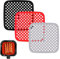 XOXVURI 3 Pièces Tapis en Silicone pour Friteuse, Air Fryer Liners Réutilisable Friteuse à air Liner Perforé - 19CM Friteuse à air Tapis en Silicone Antiadhésif Doublure intérieure Tapis