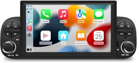 Android 14 Autoradio per Fiat Panda MK3 Type 319 2013-2023 con Carplay/Android Auto/Mirror Link, 7 pollici Touchscreen Supporta Bluetooth 5.0/4G/WiFi/GPS/FM/AM/DSP (Octa-Core,4G+64G)