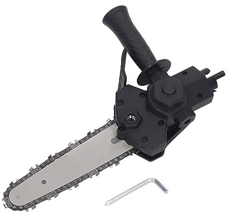 Elektrischer Kettensägenaufsatz, Kettensägen-Konverter, Elektrischer Bohrer-zu-Säge-Adapter, 6-Zoll-Konvertierungskopf, Tragbarer Kettensägenaufsatz Zum Arbeiten