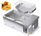 23L/34L Friteuse Professionnelle avec 2 Paniers À Friture 3000W/4000W Friteuse Electrique Acier Inoxydable Contrôle de La Température de 50-300°C 220V/50Hz(78 * 41.5 * 29cm)
