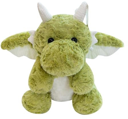 JWQFBC Weiches, Fliegendes Drachenkissen, Plüschtier Anhänger, Drache Als Kuscheltier für Babys, Kinder, Jungen Und Mädchen, Grün