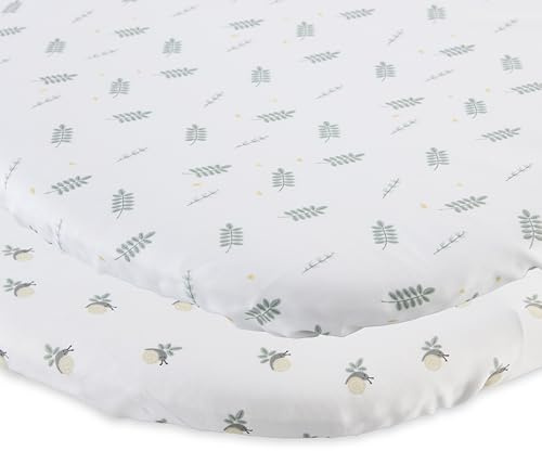 Chicco Next2Me Bettlaken, 100% weiche Baumwolle, originelles und offizielles Zubehör für Next2Me Kinderbett, Baumwolle und Konfetti, 2 Stück