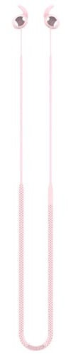 Case for Samsung Galaxy Buds 3 Pro, Anti-Lost Neck Strap, Sweatproof Silicone Earphone Holder Cord, Headphone Sports Holder Rope (Pink)
