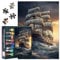 1000 Stück Historische Segelschiff Jigsaw Puzzles Segelboot Schwierige Herausforderung Puzzle Für Erwachsene Als Geschenke Für Familie Party Piratenschiff Jigsaw Puzzle 70cmx50cm
