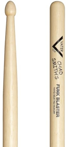 Vater - Chad Smith's Funkblaster (Wood Tip) American Hickory Drumsticks - 3 Pair Pack - VHCHADW