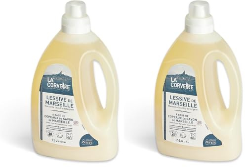 La Corvette Lessive Liquide de Marseille 1,5 L (Lot de 2)