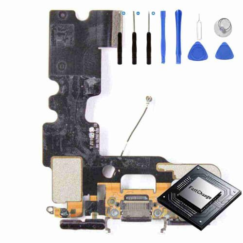 Ladebuchse Dock Connector Ersatz für Apple iPhone 7 Schwarz Dock Connector