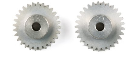 TAMIYA 170403 300054229 - FF-03 Motorritzel 28/29Z Modul 0.6, Flour, Silber