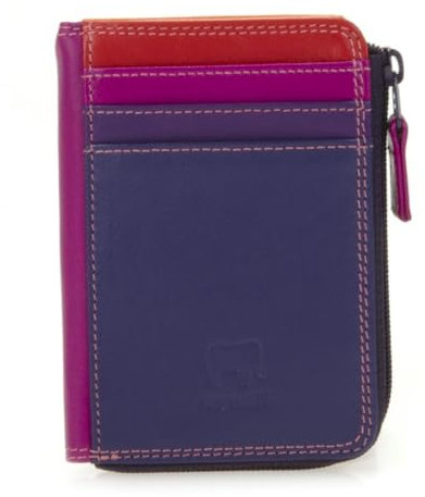 mywalit Portefeuille à Fermeture éclair de 11 cm en Cuir de qualité et Design 334 (Sangria Multi)