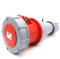 PC Electric 31120 rt CEE-Kupplung 63A 5p 6h IP67 Power Twist, weiß-rot